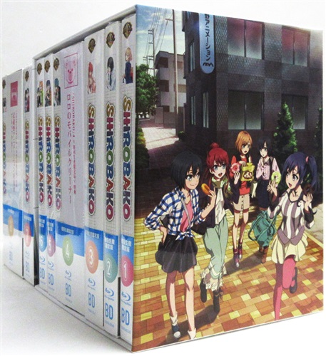 SHIROBAKO 初回生産限定版 全8巻+HMV全巻購入特典 全巻収納スリーブケースセット 【ブルーレイ】