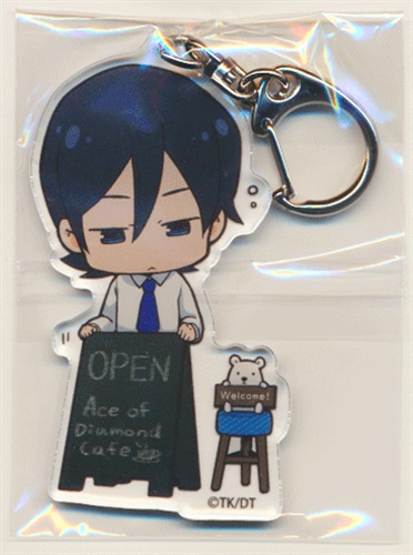 ダイヤのA×アニメイトカフェ トレーディングアクリルキーホルダー カフェスタイル 降谷暁