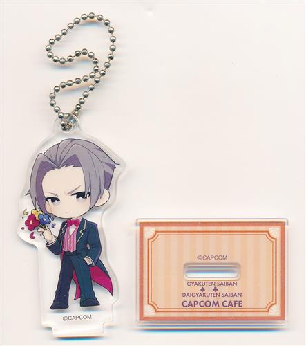 逆転裁判×カプコンカフェ トレーディングアクリルスタンドキーホルダー マジシャンver. 御剣怜侍