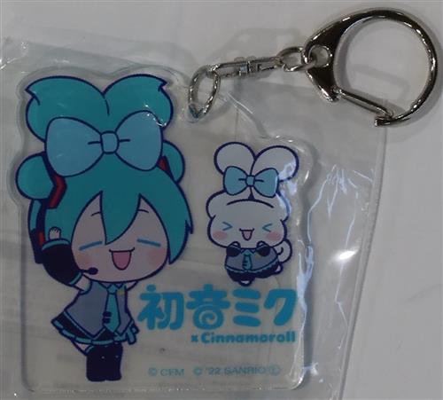 初音ミク×Cinnamoroll アクリルキーチェーン 初音ミク&シナモロール C