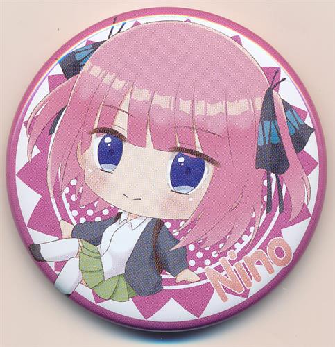 ふわわっコ 五等分の花嫁∬ 制服&ドレス 缶バッジ 中野二乃 A