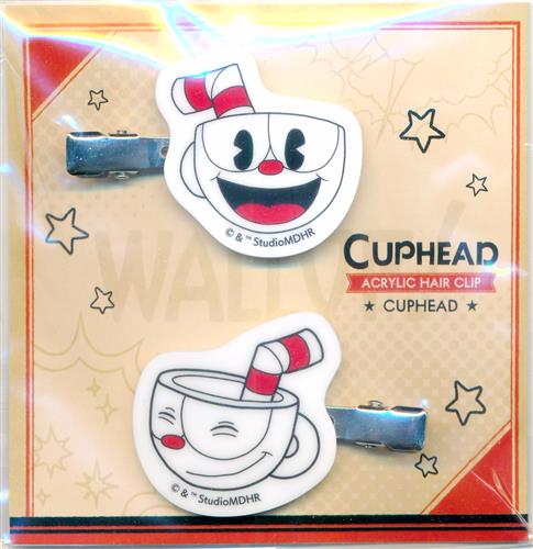 【未開封】Cuphead Space A la mode アクリルヘアクリップ カップヘッド