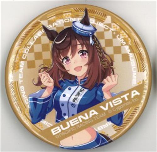 ウマ娘プリティーダービー PACIFIC RACING TEAM COLLABORATION PROJECT キャラ缶バッジ vol.1 ブエナビスタ (等身)