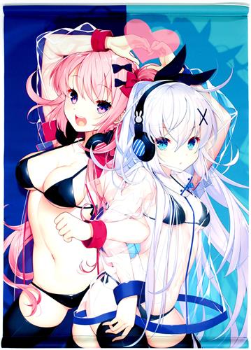 紅月ゆれる恋あかり B2タペストリー 風嶺雪月花&朱雀院紅葉 【タペストリー付き CD内容物】
