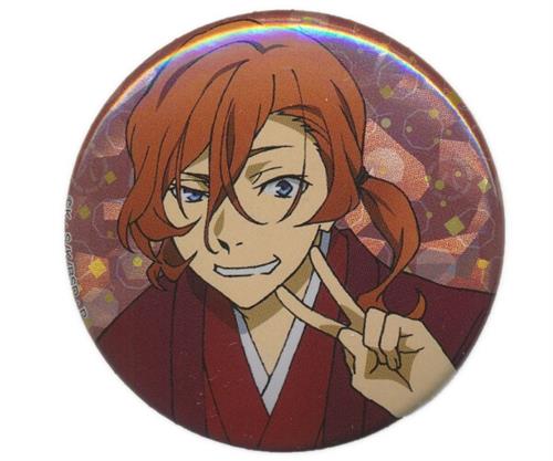 文豪ストレイドッグス ホログラムキャラバッジコレクション(缶バッジ) 正月 八周年 中原中也 A