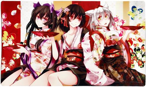 東方Project プレイマット 射命丸文&姫海棠はたて&犬走椛 [エスショゴ][Youjo定食]＜平日限定セール＞