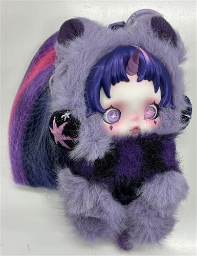 POP MART SKULLPANDA×My Little Pony ぬいぐるみペンダント Twilight Sparkle
