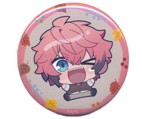 にじさんじ Oriens & Dytica×カラオケまねきねこ 秋日和 缶バッジ 赤城ウェン B