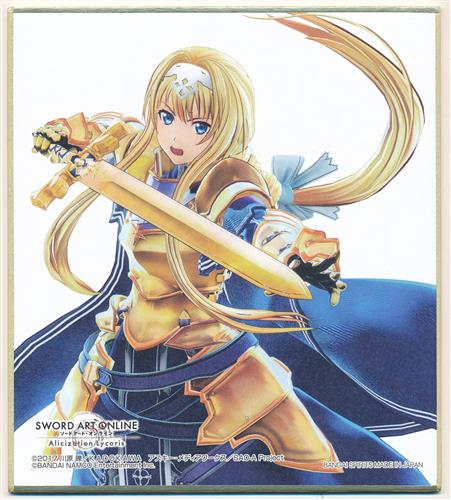 とるパカ! ソードアート・オンライン ゲーム攻略会議 2019 ミニ色紙 アリス・シンセシス・サーティ(アリス・ツーベルク) 【SAOゲーム攻略会議 2019】