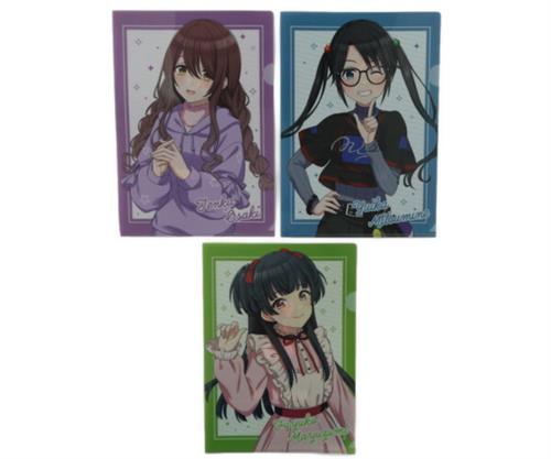 アイドルマスター シャイニーカラーズ×ヴィレッジヴァンガード クリアファイル3枚セット 三峰結華&大崎甜花&黛冬優子