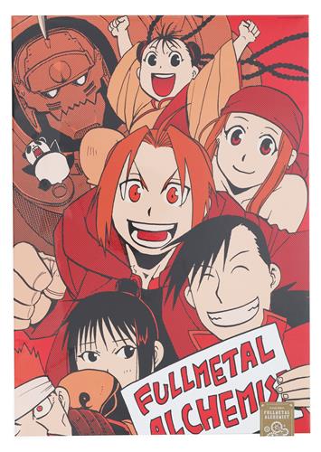 【未開封】鋼の錬金術師 20th ANNIVERSARY CAFE ビジュアルシート 集合 RED