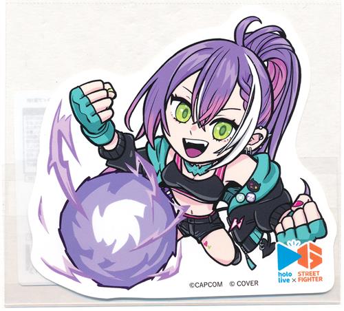ホロライブ×ストリートファイター 6×CAPCOM CAFE 第1弾 BIGステッカー 常闇トワ