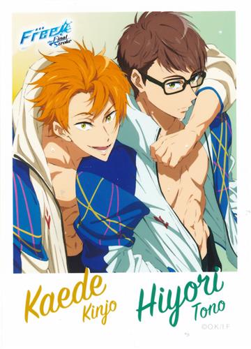Free! CD Jacket Illustration Series ミニブロマイド 遠野日和&金城楓