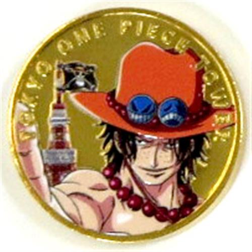 ONE PIECE 4周年記念メダル ポートガス・D・エース 【東京ワンピースタワー限定】 ワンピース04シュウネンキネンメダルポート