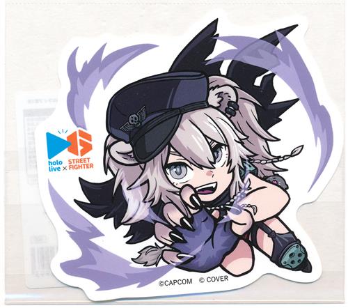 ホロライブ×ストリートファイター 6×CAPCOM CAFE 第1弾 BIGステッカー 獅白ぼたん