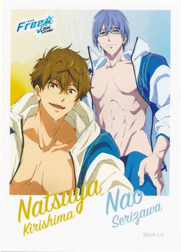 Free! CD Jacket Illustration Series ミニブロマイド 桐嶋夏也&芹沢尚