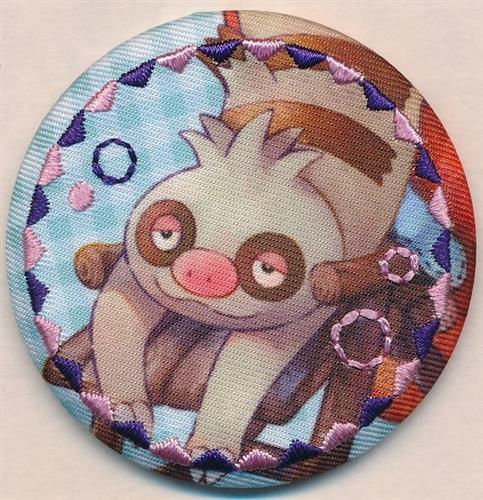 ポケットモンスター 刺繍入りくるみバッジコレクション ほんわかぽかぽか (缶バッジ) ナマケロ