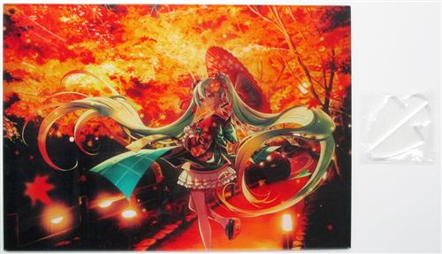 【未開封】初音ミク×KYOTO NIPPON FESTIVAL アクリルパネル(B4) もみじ苑 初音ミク
