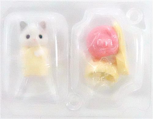 シルバニアファミリー 赤ちゃんコレクション -赤ちゃん妖精の森のなかまたちシリーズ- ラテネコの小さい赤ちゃんとカタツムリのコスチューム 【フィギュア】[エポック社]