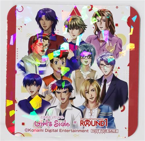 ときめきメモリアル Girl's Side×ROUND1 後半 ホログラムコースター 1st Love