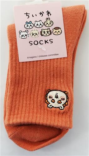 ちいかわ クルーソックス ワンポイント刺繍 シーサー