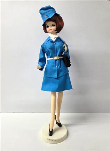 全日空(ANA)5代目CA制服 ポーズ人形 トライスタールック・ブルー [全日空/ANA]