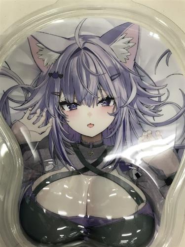 『☆猫又おかゆ 活動6周年記念 ぎゃゆ衣装おっぱいマウスパッド☆』 ホロライブ 活動6周年記念 ぎゃゆ衣装おっぱいマウスパッド 猫又おかゆ