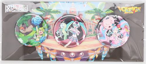ポケモン feat. 初音ミク Project VOLTAGE 缶バッジセット ポケミク 18 Harmony Stage miracle bloom*