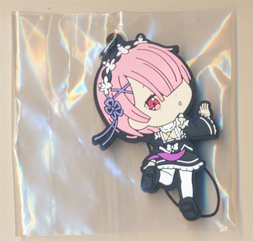 一番くじ Re:ゼロから始める異世界生活 ～Happy Birthday REM&RAM!～ F賞 レムかラムのラバーストラップ ラム C