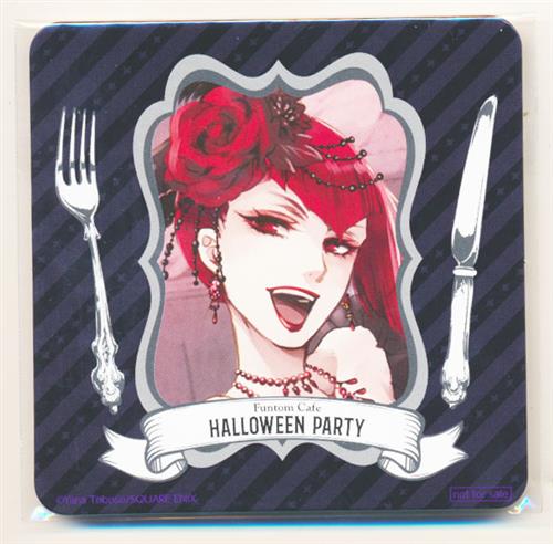 黒執事 Funtom Cafe ～Halloween Party～ オリジナルコースター アンジェリーナ・ダレス(マダム・レッド)