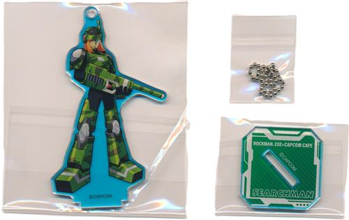 ロックマンエグゼ×CAPCOM CAFE (2024) トレーディングオーロラアクリルスタンドキーホルダー サーチマン