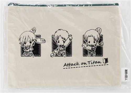 【未開封】進撃の巨人 Season2 MBS ANIME FES 2017 ポーチ ミカサ・アッカーマン&エレン・イェーガー&リヴァイ