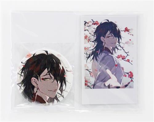 にじさんじ 誕生日グッズ2025 缶バッジ&チェキ風カード ヴォックス・アクマ