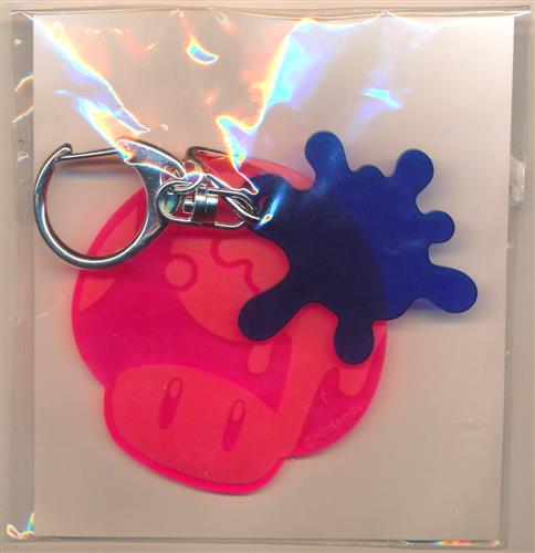 スプラトゥーン 2×スーパーマリオブラザーズ 35周年フェス Nintendo TOKYOグッズ フェスキーホルダー スーパーキノコ