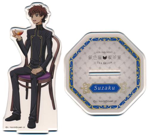 コードギアス 反逆のルルーシュ×銀色猫喫茶室 アクリルスタンド 枢木スザク