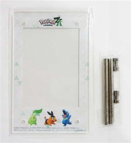 Pokemon LEGENDS Z-A オリジナルアクリルフォトスタンド チコリータ&ポカブ&ワニノコ 【ビックカメラ/ソフマップ/コジマ特典】