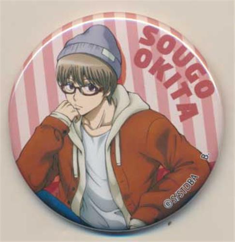 銀魂×JINS メガネ描き下ろし缶バッジ6個セット 缶バッジ 沖田総悟 【プレミアムバンダイ 限定】