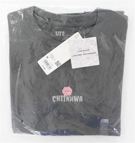 ちいかわ×ナガノのくま×ユニクロ UT Tシャツ ちいかわ&ハチワレ&うさぎ 黒 (Mサイズ)
