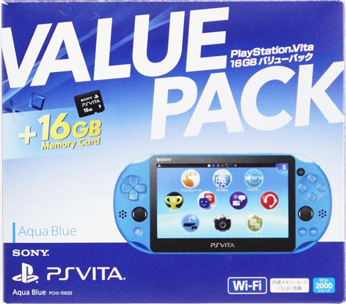 PlayStation Vita 16GB バリューパック アクア・ブルー