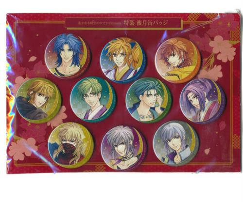 遙かなる時空の中で3 Ultimate その手で運命を変えるBOX/トレジャーBOX 同梱特典 集合 特製 蜜月缶バッジ(10個セット)