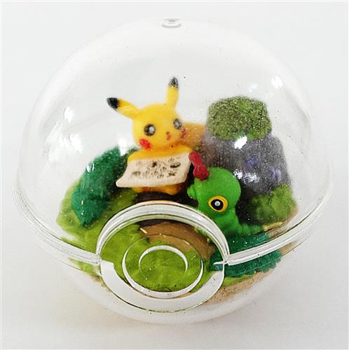 ポケットモンスター テラリウム風フィギュア ピカチュウといっしょ! キャタピー&ピカチュウ 【フィギュア】[リーメント|ポケモン]