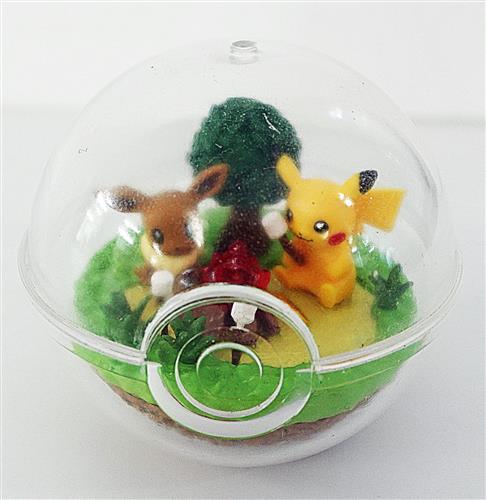 ポケットモンスター テラリウム風フィギュア ピカチュウといっしょ! イーブイ&ピカチュウ 【フィギュア】[リーメント|ポケモン]