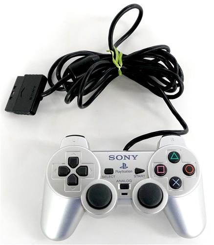 アナログコントローラ (DUAL SHOCK 2) サテン・シルバー (箱説なし)