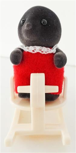 シルバニアファミリー 森のお家くじ H賞 赤ちゃん&木馬セット モグラの赤ちゃん 【フィギュア】[エポック] ＜XmasFセール＞