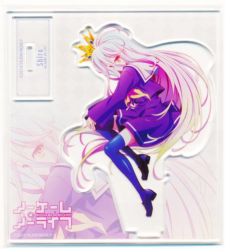 新品未開封 ノーゲーム・ノーライフ　白　アクリルプレート　アニメイト限定 未開封】ノーゲーム・ノーライフ アクリルプレート 白