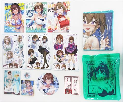 新刊16点セット(はわわなJK vol.16 Profile+はわわなJK vol.15 vs SUMMER MONSTER+はわわなJK vol.15 & 16 omake+サイン入りミニ色紙+ビッグアクリルジオラマ+水面アクキー+冷感ひんやりタオル+クリアファイル3枚+プロフィール3枚+封印シール+ポストカード) 【オリジナル作品】[白クマシェイク][北極大陸]