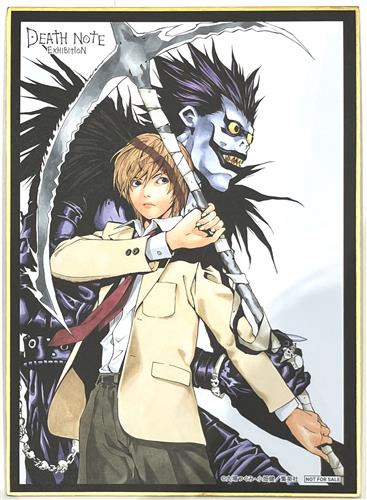 DEATH NOTE EXHIBITION 原画展 ミニ色紙 後半 夜神月&リューク 【来場者特典/入場者特典】