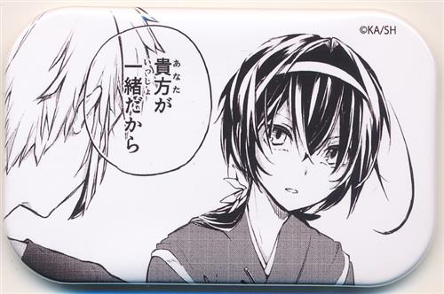 くじ引き堂 文豪ストレイドッグス 10周年記念オンラインくじ D-3賞 スクエア缶バッジ 中島敦&泉鏡花
