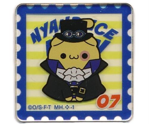 MEGA CAT PROJECT ONE PIECE ニャンピースニャーン! アクリルステッカーニャン サボ