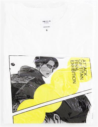 進撃の巨人 Tシャツ リヴァイ (Sサイズ) 【進撃の巨人展 FINAL】